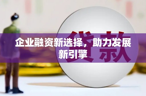南城企业融资新选择，助力发展新引擎