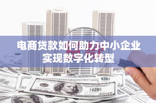 南城电商贷款如何助力中小企业实现数字化转型