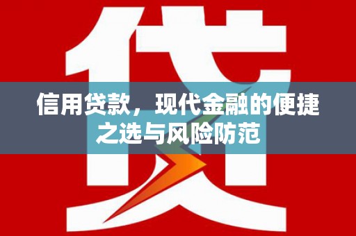 南城信用贷款，现代金融的便捷之选与风险防范