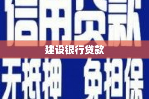 南城建设银行贷款