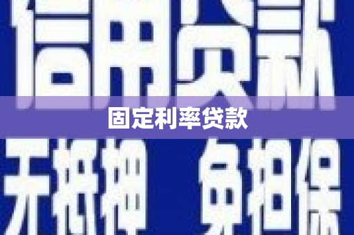 南城固定利率贷款