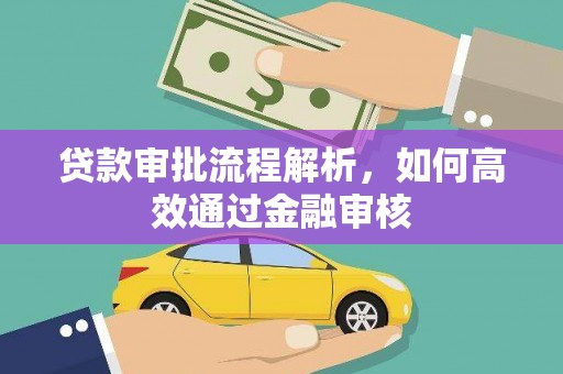 南城贷款审批流程解析，如何高效通过金融审核