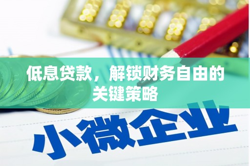 南城低息贷款，解锁财务自由的关键策略