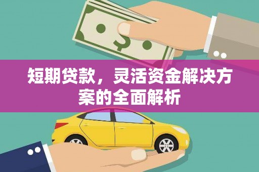南城短期贷款，灵活资金解决方案的全面解析