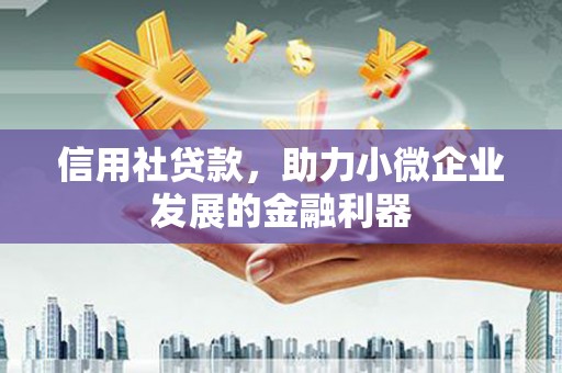 南城信用社贷款，助力小微企业发展的金融利器