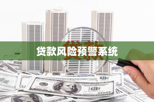南城贷款风险预警系统